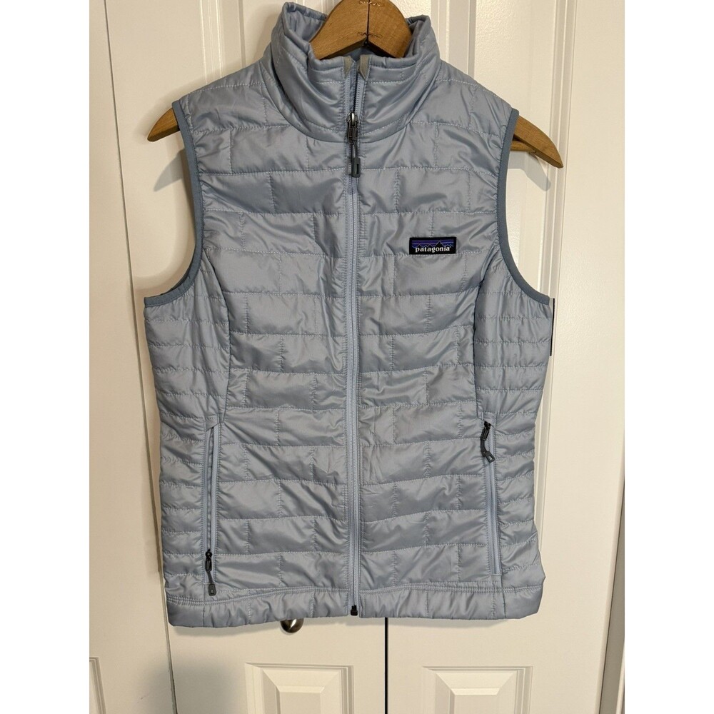 PATAGONIA Women Nano Puff Vest Jacket S “THERMAL BLUE”—Insulated